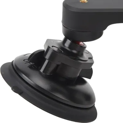 Obrázek produktu pro Držák kamery s přísavkou do auta, 360° kulová hlava, 1/4" závit, trojitý držák pro akční kamery, smartphony