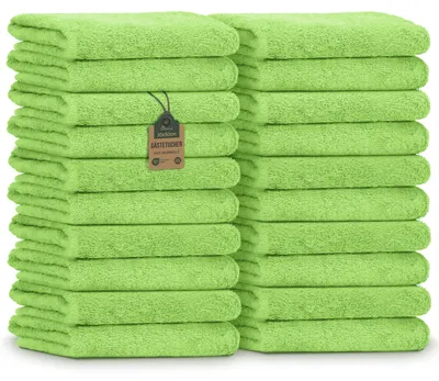 Productafbeelding van NatureMark gastendoekjes – verpakking van 20 stuks (30x50 cm), 100% katoen, gecertificeerd volgens