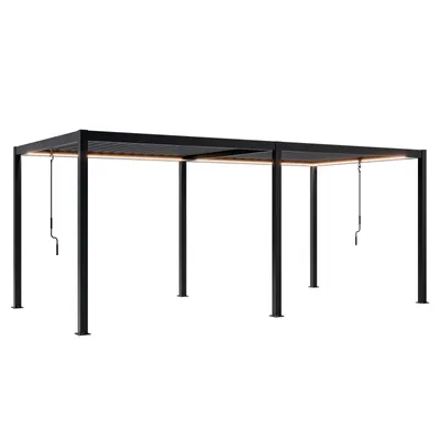 Zdjęcie produktu dla Pergola Ogrodowa Bioklimatyczna 100% Aluminiowa NORDVIC Skyline LED 3x6 m Antracyt