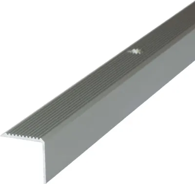Produktbild von Dalsys Treppenkantenprofil Aluminium 200cm x 20mm x 20mm Bodenprofil für Treppenwinkel zum Schrauben Champagner