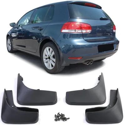 Productafbeelding van Spatschermen, voor- en achter, voor VW Golf 6, modeljaren 2008-2012