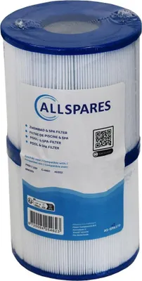 Produktbild von AllSpares Whirlpool Filter (2St.) geeignet für SC726 / 40352 / PRB17.5SF (Ø125x120mm) Wasserfilter für Spa / Whirlpool