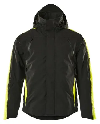 Produktbild von MASCOT 15035-222-0917-2XL, Jacke, Uni, Schwarz, Gelb, 2XL, 116 cm, Polyester