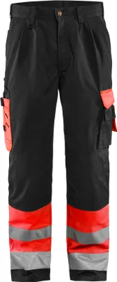 Produktbild von Blakläder High Vis Bundhose 1584 1860 in div. Farben, Farbe:high vis rot/schwarz, Größe:D104 (D26)
