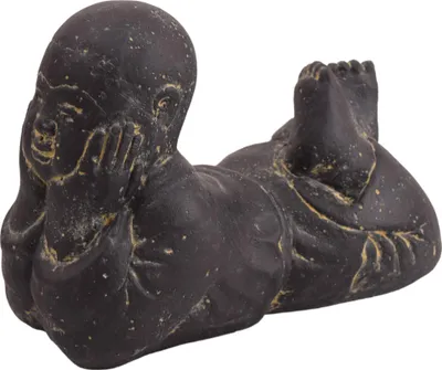 Zdjęcie produktu dla Kamienna figurka leżącego mnicha Shaolin Vadodara 25 x 13 x 17 cm