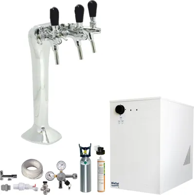 Immagine prodotto di Dispositivo per acqua frizzante da tavola BieTal® BT-30U Cobra Classic filtro cromato 2 kg CO2