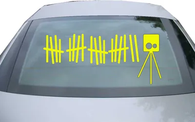 Produktbild von Indigos UG - Aufkleber Heckscheibe & Motorklappe DE2025 - neongelb - 600x257 mm -  - Auto Scheiben Fenster Heckklappe Tuning Racing JDM - Die cut
