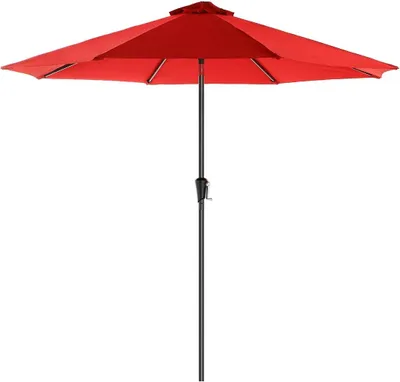 Produktbild von Famanu Sonnenschirm Ø 300 cm - UV-Schutz - Rot