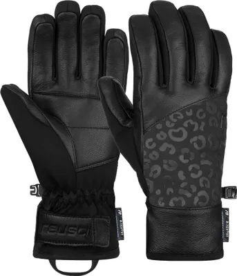 Produktbild von Reusch Fingerhandschuhe Beatrix R-TEX® XT mit wasserdichter Membran 7053 black/black leopard 7