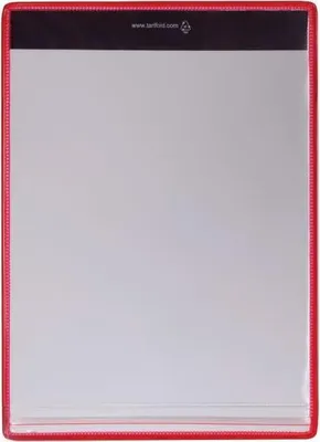 Produktbild von Sichttafeln Drypocket A4 Rücken magnetisch rot VE=5 Stück