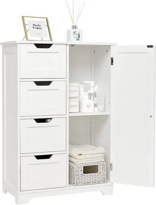 Produktbild von Badezimmermöbel, freistehender Schrank 30 x 56 x 82,5 cm