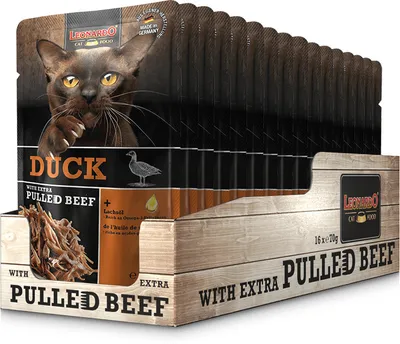 Produktbild von Leonardo Duck + extra pulled Beef 16x 70g