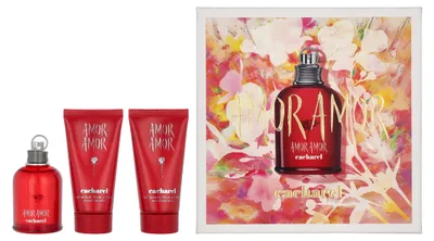 Obrázok produktu pre Sada Cacharel Amor Amor: 50 ml toaletná voda (EDT) a 2 x 50 ml telové mlieko