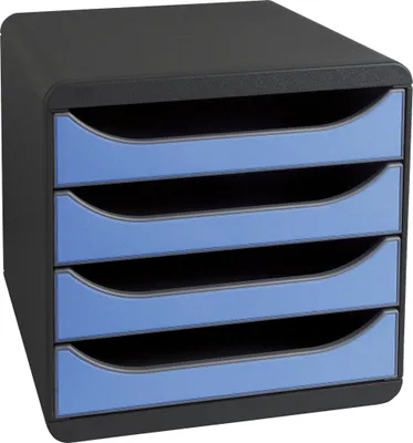 Image de Exacompta Module de classement Big Box 4 tiroirs Iderama Bleu glacé 310779D