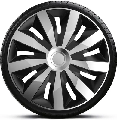 Produktbild von Radkappen Radzierblenden SATZ (4Stück) 16 Zoll PENTA SILVER BLACK Z461086