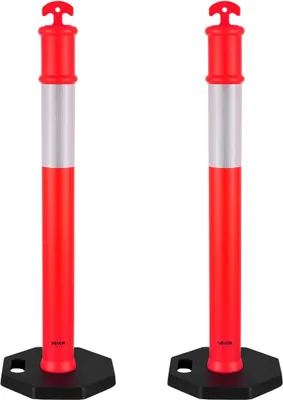 Obrázok produktu pre 2 balenia dopravných delimitátorov 1140 mm Dopravné bezpečnostné kužele s ťažkou základňou