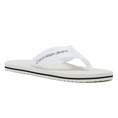 Zdjęcie produktu dla Calvin Klein Jeans Flip Flop Webbing 2 Womens White Slide