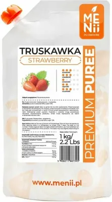 Produktbild von Fruchtfleisch Erdbeere 1kg PremiumPüree MENii