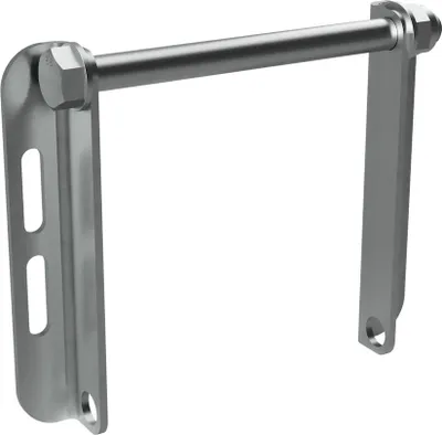 Produktbild von Kielrollenhalter C mit Achse für Seitenrolle Sliprolle Kielrolle Bootstrailer verzinkt SUPROD, 160 mm