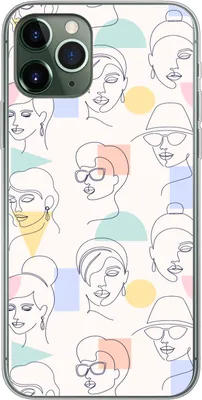 Produktbild von MuchoWow® Handyhülle Schutzhülle Hülle für Telefoonhoesje iPhone 11 Pro Mädchen - Frauen - Muster - Pastell - Mädchen - Kinder - Kind - Kind Silikon Softcase Handy Hülle - Handy