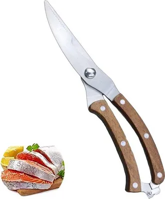 Produktbild von Famanu Küchenschere aus Edelstahl - ergonomisch, multifunktional