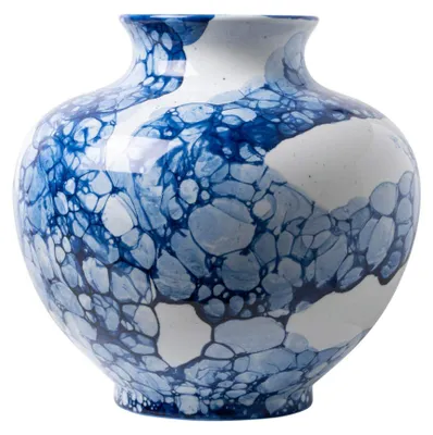 Produktbild von Heinen Delfts Blauw – Kugelvase Bubble Blue - handbemalt - 22 cm
