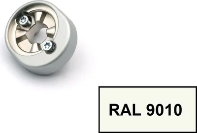 Produktbild von Schüco RC-Befestigungsrosette abschließbar, RAL 9010 reinweiß 247133 / 247141