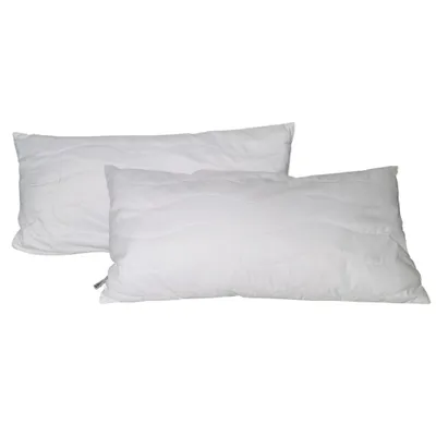 Produktbild von 2er PACK Kochfestes Kopfkissen 40x80 cm Mikrofaser für Allergiker 95°C Waschbar