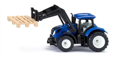 Produktbild von Siku New Holland mit Palettengabel und Palette 1544