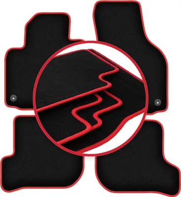 Image de Tapis de sol CARLUX-RED pour : Skoda Yeti Crossover (2009-2017)