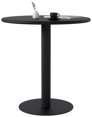 Produktbild von CLP Bistrotisch Jarla rund 70 cm platzsparend modern für 2 bis 4 Personen schwarz