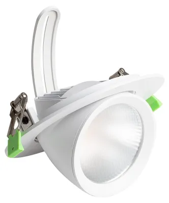 Produktbild von LED Downlight Einbaustrahler Schwenkbar Rund 38W Chip 120 lm/W Weiss No Flicker No Flicker Wählbar (Warm-tral) 2700K - 3500K - 4000K