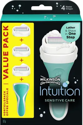 Zdjęcie produktu dla Wilkinson Sword - Ostrza wymienne - Intuition 2-in-1 Sensitive Care - 3 ostrza - 1 szt