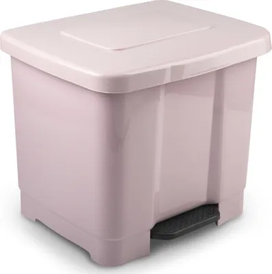 Produktbild von Plasticforte Treteimer - 2-Fach - rosa - 35L