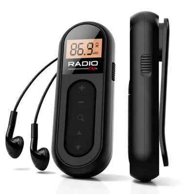 Obrázok produktu pre Mini rádiopríjimač FM, prenosné rádio s LCD displejom a slúchadlami