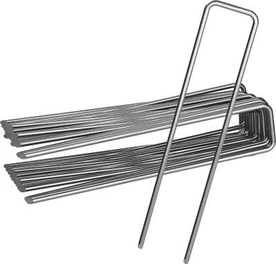 Produktbild von Erdanker Heringe 150x30mm Ø3mm Bodenanker Erdnagel Zeltnagel Anker Unkrautvlies 50 Stück