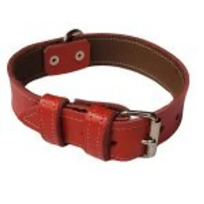 Produktbild von Palkar Lederhalsband für Hunde 75 cm x 30 mm rot