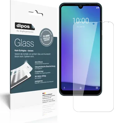 Produktbild von 1x Schutzfolie für ZTE Blade A5 (2020) - Anti-Shock 9H Folie dipos Glass Kunststoffglas