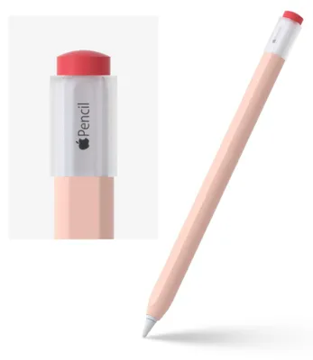 Immagine prodotto di Custodia in silicone per Apple Pencil 2ª generazione, con impugnatura e tappo