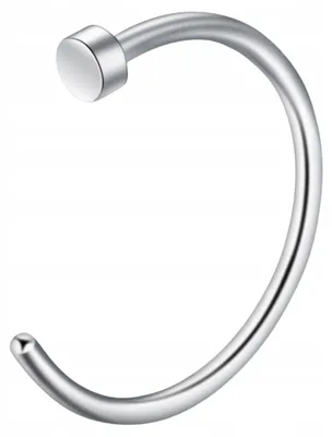 Zdjęcie produktu dla KOLCZYK DO NOSA KÓŁKO PIERCING FAKE Punk Bez przekłuwania piercing 8/0,8 mm