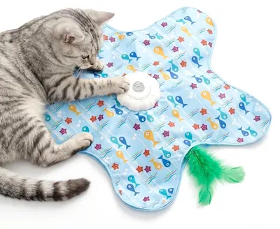 Interaktives Katzenspielzeug mit Vogel, USB-aufladbar, 3 Modi