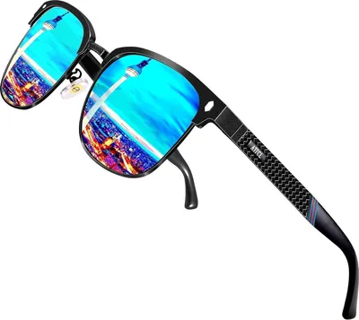 Zdjęcie produktu dla ATTCL Męskie okulary przeciwsłoneczne z polaryzacją Al-Mg Ultra Light Metal Frame UV400 CAT 3 CE