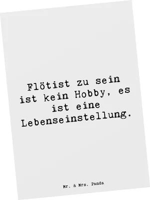 Produktbild von Mr. & Mrs. Panda Postkarte Spruch Flöte Lebensgefühl - Weiß - Geschenk, Ansichtskarten, Musiker, Ansichtskarte, Lernen, Instrument, Geschenke, Postkarten, Musik, Jazz