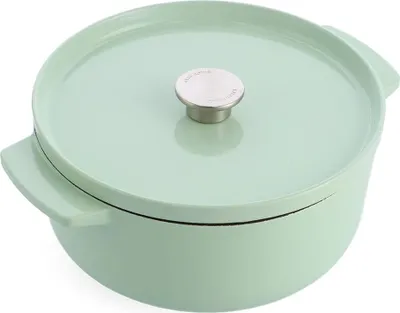 Produktbild von KitchenAid CC007434-001, 5,2 l, Grün, Eisenguss, Keramik, Elektro, Gas, Halogen, Induktion, Versiegelte Platte, Grün, Eisenguss