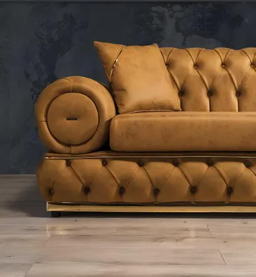 Produktbild von Garnitur Luxus Chesterfield Sofagarnitur 3+3 Sitzer Sofa Sessel Sofas Leder 2tlg
