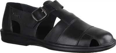 Produktbild von Sioux Gabun Sandale geschlossen, Herren, Schwarz, Leder, supersoft - Herrenschuhe Sandale / Pantolette, Schwarz, leder (kalbleder)