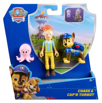 Produktbild von Paw Patrol, Set 3: Figuren von Chase und Captain Turbot
