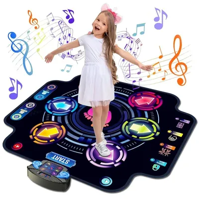 Produktbild von Tanzmatte Kinder Spielzeug Geschenke für Mädchen 3 4 5 6 7 8+ Jahre, Musikmatte