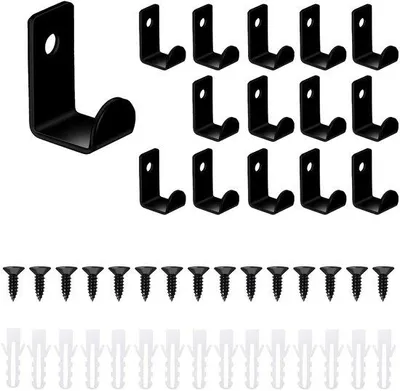 Produktbild von Unyqoos® 15er-Set Edelstahl Wandhaken (L-Form) – korrosionsbeständige, robuste Metallhaken zur Wandmontage für Garderobe, Bad, Küche & Flur