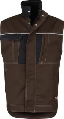 Produktbild von beb HANDWERK Herren Weste INFLAME Polyestermix Braun/Schwarz 44